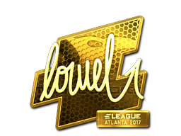Наклейка | loWel (золотая) | Атланта 2017