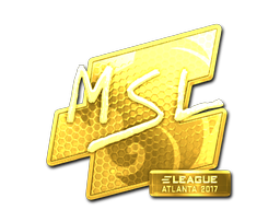 Наклейка | MSL (золотая) | Атланта 2017