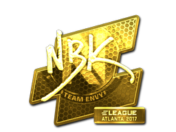 Наклейка | NBK- (золотая) | Атланта 2017