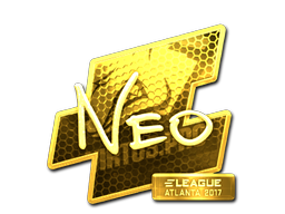 Наклейка | NEO (золотая) | Атланта 2017