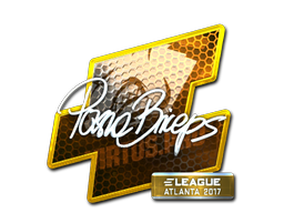 Наклейка | pashaBiceps (металлическая) | Атланта 2017
