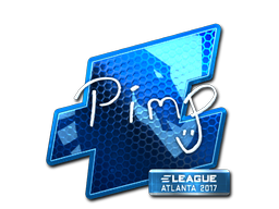 Наклейка | Pimp (металлическая) | Атланта 2017