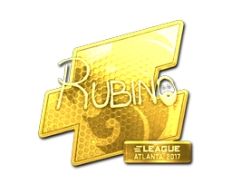 Наклейка | RUBINO (золотая) | Атланта 2017