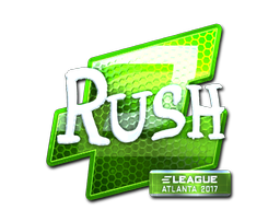Наклейка | RUSH (металлическая) | Атланта 2017