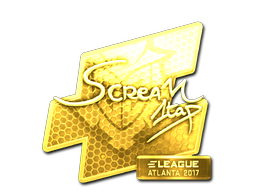 Наклейка | ScreaM (золотая) | Атланта 2017