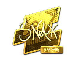 Наклейка | Snax (золотая) | Атланта 2017