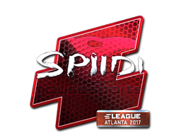 Наклейка | Spiidi (металлическая) | Атланта 2017