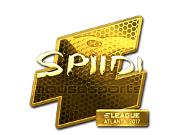 Наклейка | Spiidi (золотая) | Атланта 2017