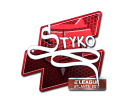 Наклейка | STYKO (металлическая) | Атланта 2017
