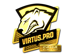 Наклейка | Virtus.Pro (золотая) | Атланта 2017