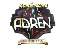 Наклейка | AdreN (золотая) | Берлин 2019