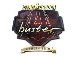 Наклейка | buster (золотая) | Берлин 2019