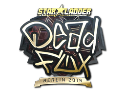 Наклейка | DeadFox (золотая) | Берлин 2019
