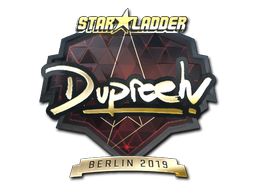 Наклейка | dupreeh (золотая) | Берлин 2019