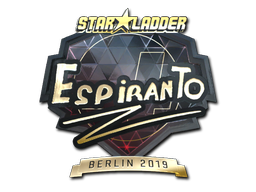 Наклейка | EspiranTo (золотая) | Берлин 2019
