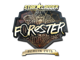 Наклейка | Forester (золотая) | Берлин 2019