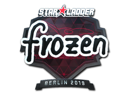 Наклейка | frozen (металлическая) | Берлин 2019