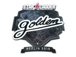 Наклейка | Golden (металлическая) | Берлин 2019