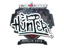 Наклейка | huNter- (металлическая) | Берлин 2019