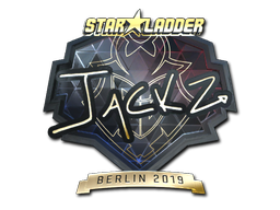 Наклейка | JaCkz (золотая) | Берлин 2019