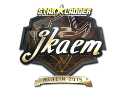 Наклейка | jkaem (золотая) | Берлин 2019