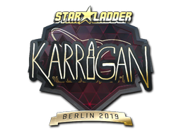 Наклейка | karrigan (золотая) | Берлин 2019