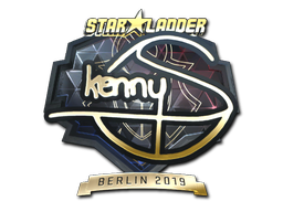 Наклейка | kennyS (золотая) | Берлин 2019