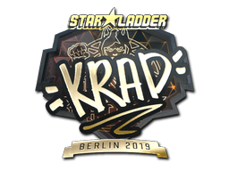 Наклейка | Krad (золотая) | Берлин 2019