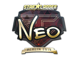 Наклейка | NEO (золотая) | Берлин 2019