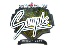 Наклейка | s1mple (металлическая) | Берлин 2019