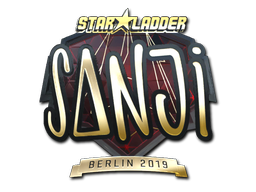 Наклейка | SANJI (золотая) | Берлин 2019