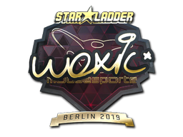 Наклейка | woxic (золотая) | Берлин 2019