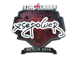 Наклейка | xsepower (металлическая) | Берлин 2019