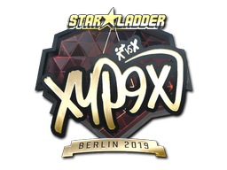 Наклейка | Xyp9x (золотая) | Берлин 2019