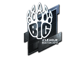 Наклейка | BIG (металлическая) | Бостон 2018
