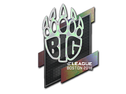 Наклейка | BIG (голографическая) | Бостон 2018