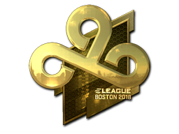 Наклейка | Cloud9 (золотая) | Бостон 2018