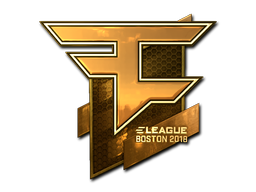 Наклейка | FaZe Clan (золотая) | Бостон 2018