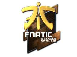 Наклейка | Fnatic (металлическая) | Бостон 2018