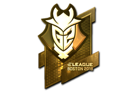 Наклейка | G2 Esports (золотая) | Бостон 2018