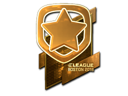 Наклейка | Gambit Esports (золотая) | Бостон 2018