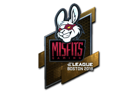 Наклейка | Misfits Gaming (металлическая) | Бостон 2018