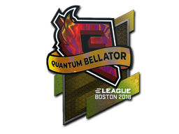Наклейка | Quantum Bellator Fire (голографическая) | Бостон 2018