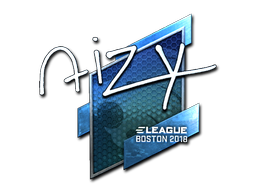 Наклейка | aizy (металлическая) | Бостон 2018