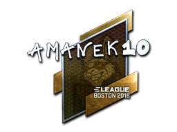 Наклейка | AmaNEk (металлическая) | Бостон 2018