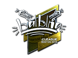Наклейка | balblna (металлическая) | Бостон 2018