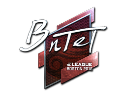 Наклейка | BnTeT (металлическая) | Бостон 2018