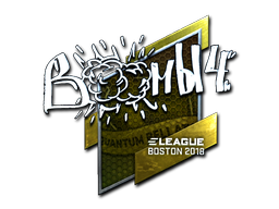 Наклейка | Boombl4 (металлическая) | Бостон 2018