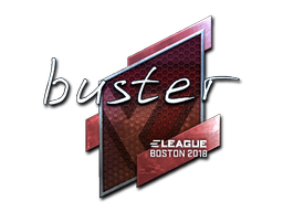 Наклейка | buster (металлическая) | Бостон 2018