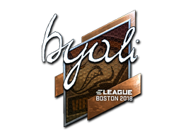 Наклейка | byali (металлическая) | Бостон 2018